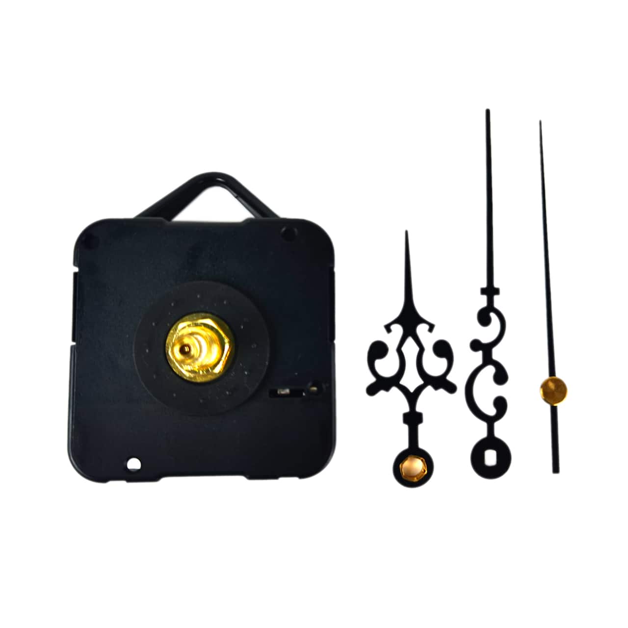 6 Pack: 3/8&#x22; Clock Movement Kit with Black Hands by Make Market&#xAE;